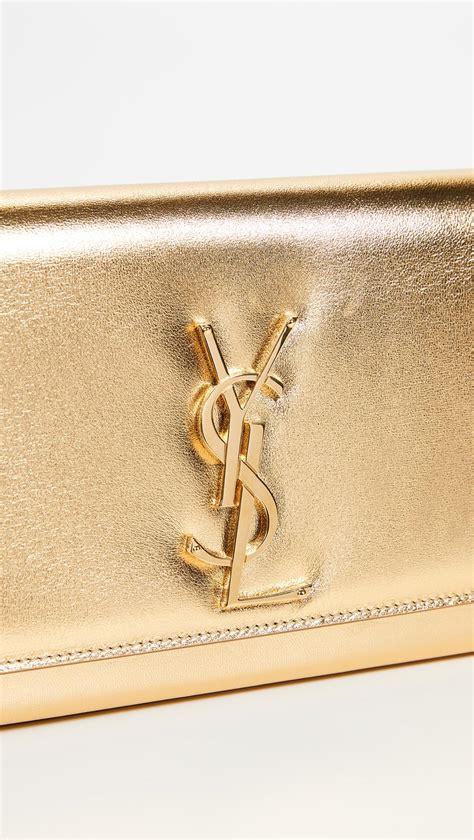 ysl box clutch|YSL metallic clutch.